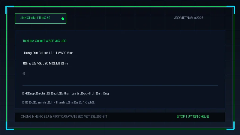 cài đặt warp vào jbo - Hướng Dẫn Cài Đặt 1.1.1.1 WARP Vượt Tường Lửa Vào JBO Mượt Mà - Hình 2