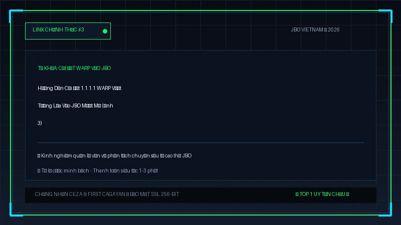 cài đặt warp vào jbo - Hướng Dẫn Cài Đặt 1.1.1.1 WARP Vượt Tường Lửa Vào JBO Mượt Mà - Hình 3