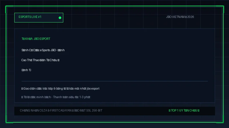 jbo esport - Sảnh Cá Cược eSports JBO - Đỉnh Cao Thể Thao Điện Tử Châu Á - Hình 1 jbo esport - Sảnh Cá Cược eSports JBO - Đỉnh Cao Thể Thao Điện Tử Châu Á - Hình 1