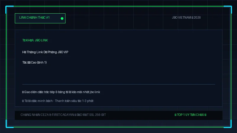 jbo link - Hệ Thống Link Dự Phòng JBO VIP Tốc Độ Cao - Hình 1 jbo link - Hệ Thống Link Dự Phòng JBO VIP Tốc Độ Cao - Hình 1