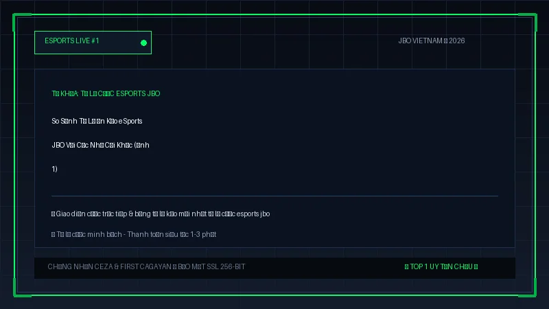 tỷ lệ cược esports jbo - So Sánh Tỷ Lệ Ăn Kèo eSports JBO Với Các Nhà Cái Khác - Hình 1 tỷ lệ cược esports jbo - So Sánh Tỷ Lệ Ăn Kèo eSports JBO Với Các Nhà Cái Khác - Hình 1