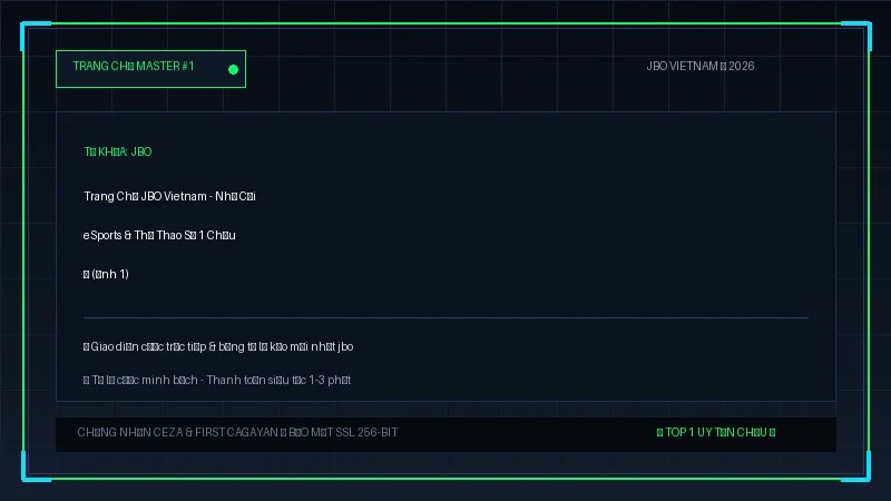 jbo - Trang Chủ JBO Vietnam - Nhà Cái eSports & Thể Thao Số 1 Châu Á - Hình 1