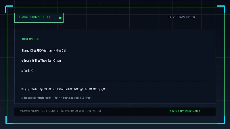jbo - Trang Chủ JBO Vietnam - Nhà Cái eSports & Thể Thao Số 1 Châu Á - Hình 4
